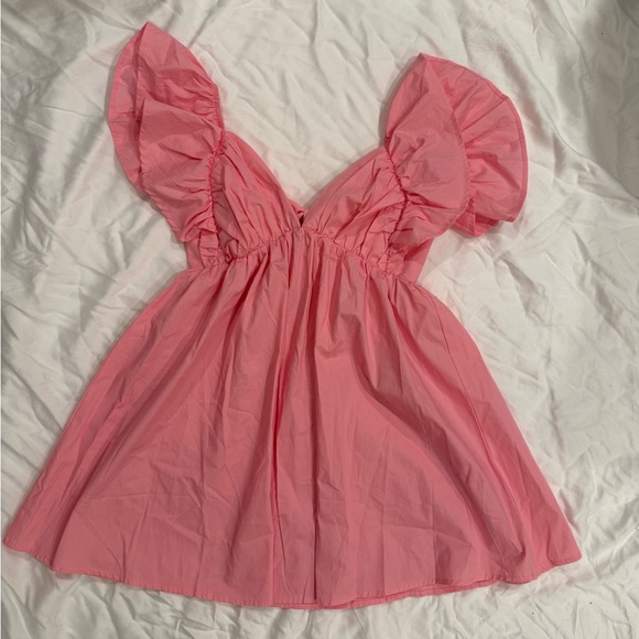 Pink Ruffled Dress - Picture 1 of 2